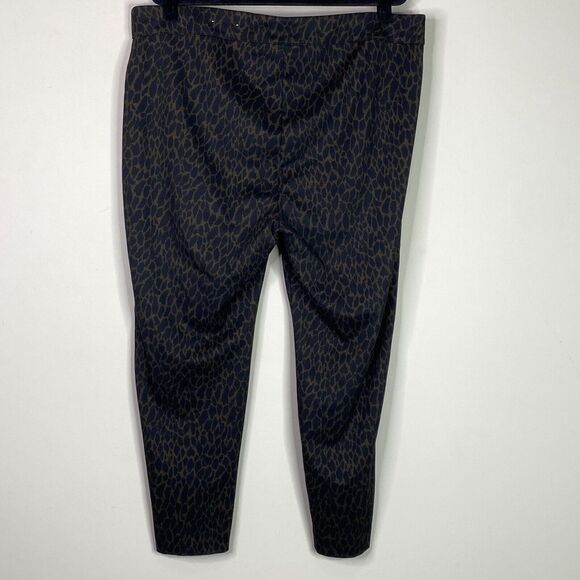 Chico's Cheetah Print Tailored Ponte Leggings Women's Size 20 (Chico's Size 4) - Picture 8 of 9